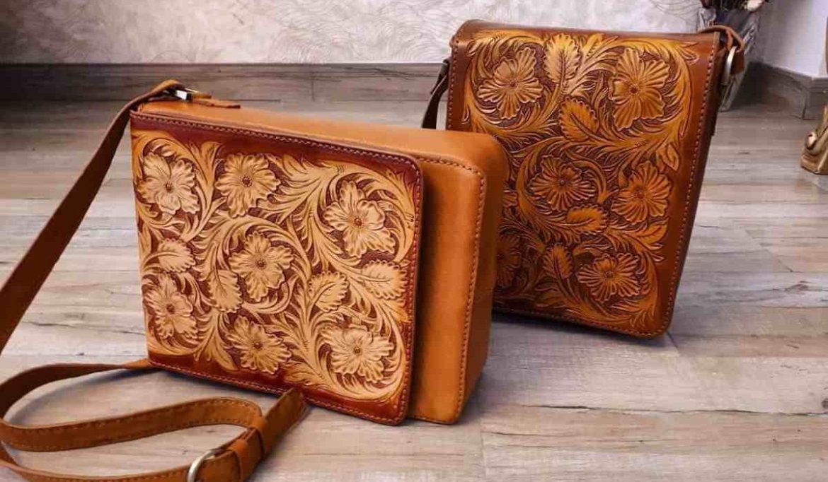 Hand made embossing leather bags