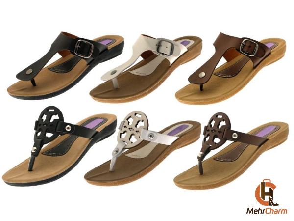 Buy faux leather flip flops at an exceptional price