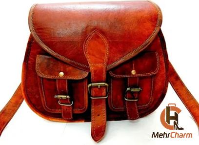 The price of bulk purchase of brown leather bags is cheap and reasonable